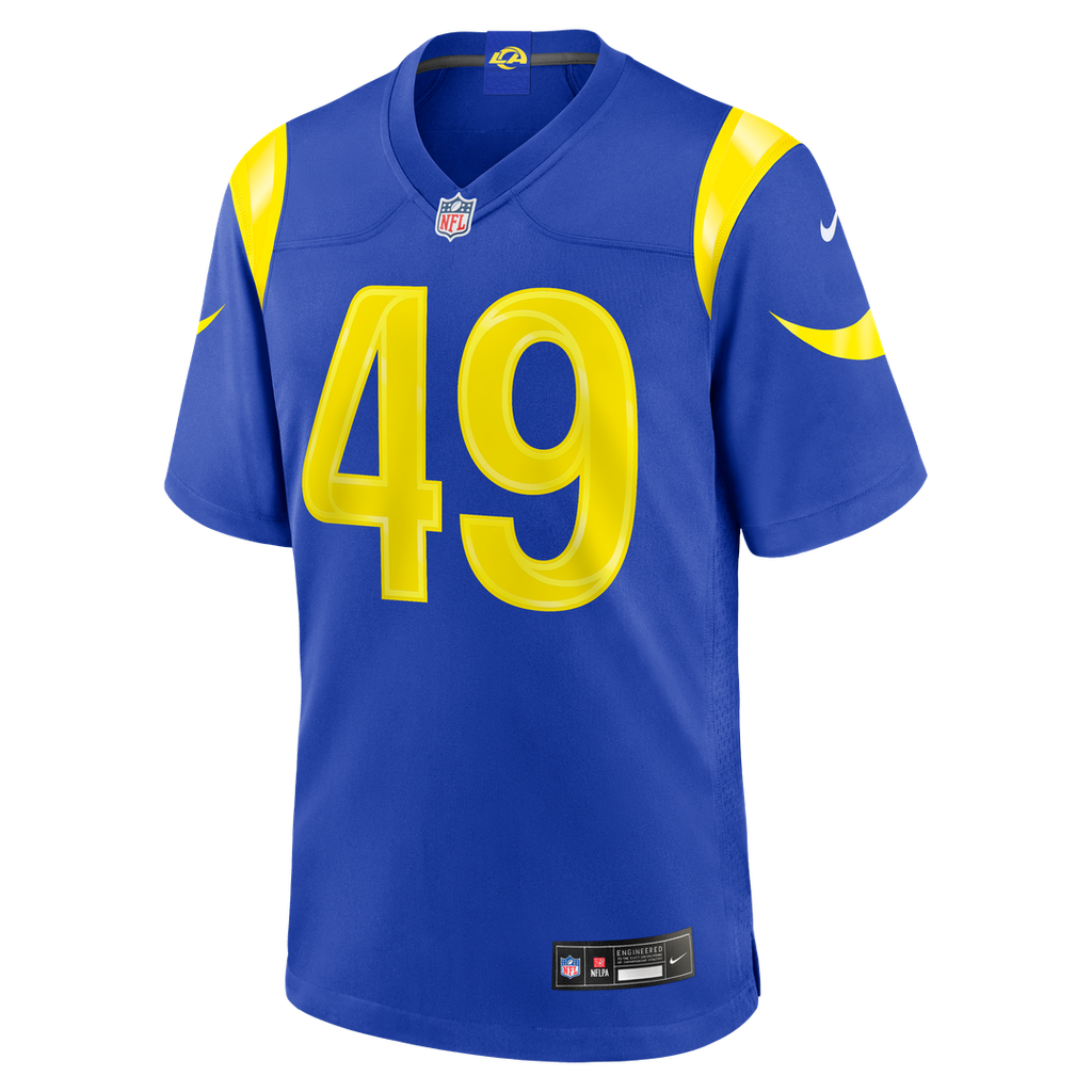 Los Angeles Rams Joe Cardona Nike Royal Game Jersey