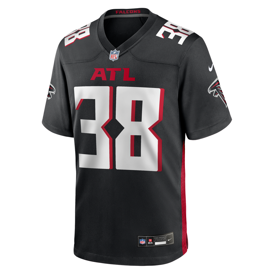 Atlanta Falcons Nathan Carter Nike Black Game Jersey