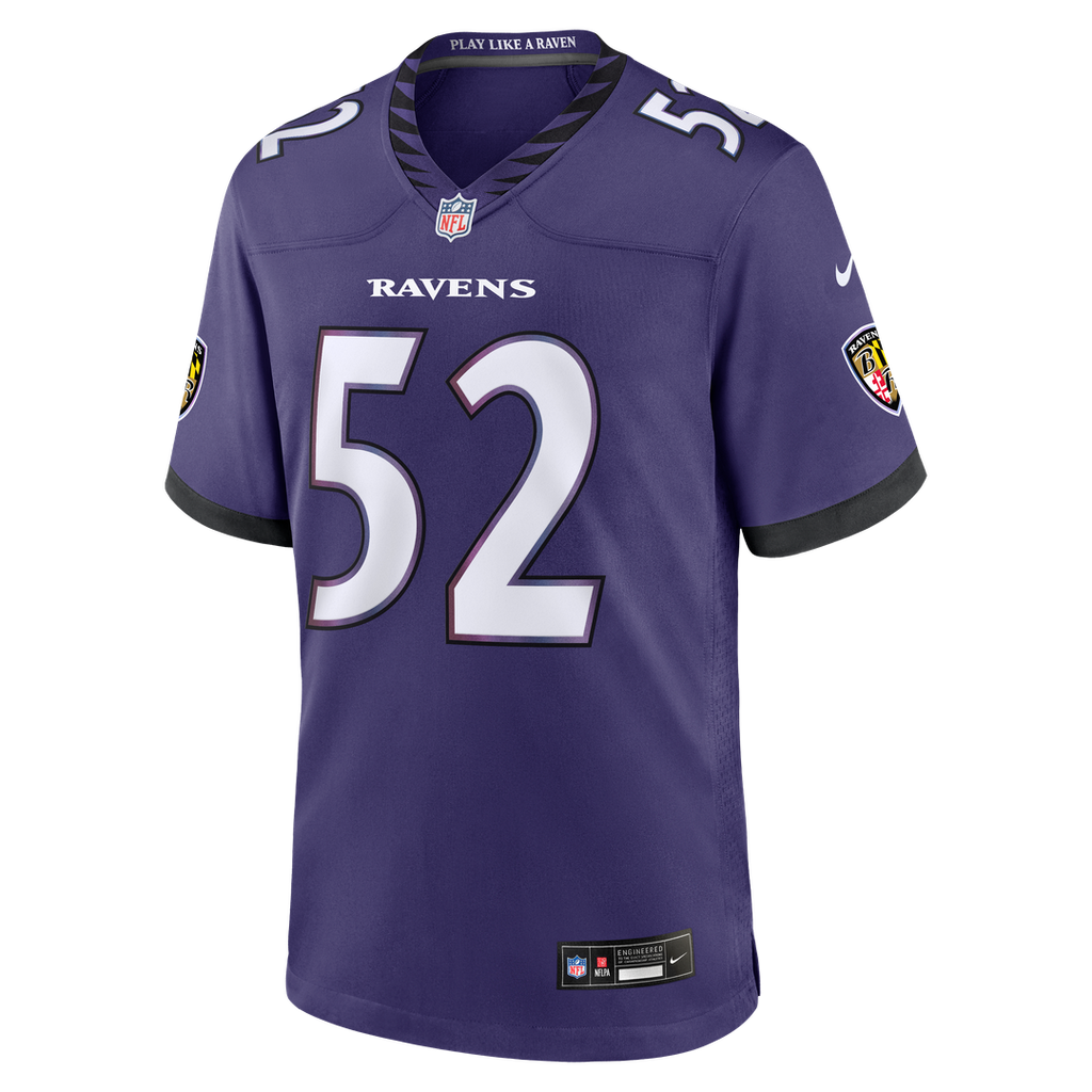 Baltimore Ravens Ray Lewis Nike Purple Team Retired Game Jersey