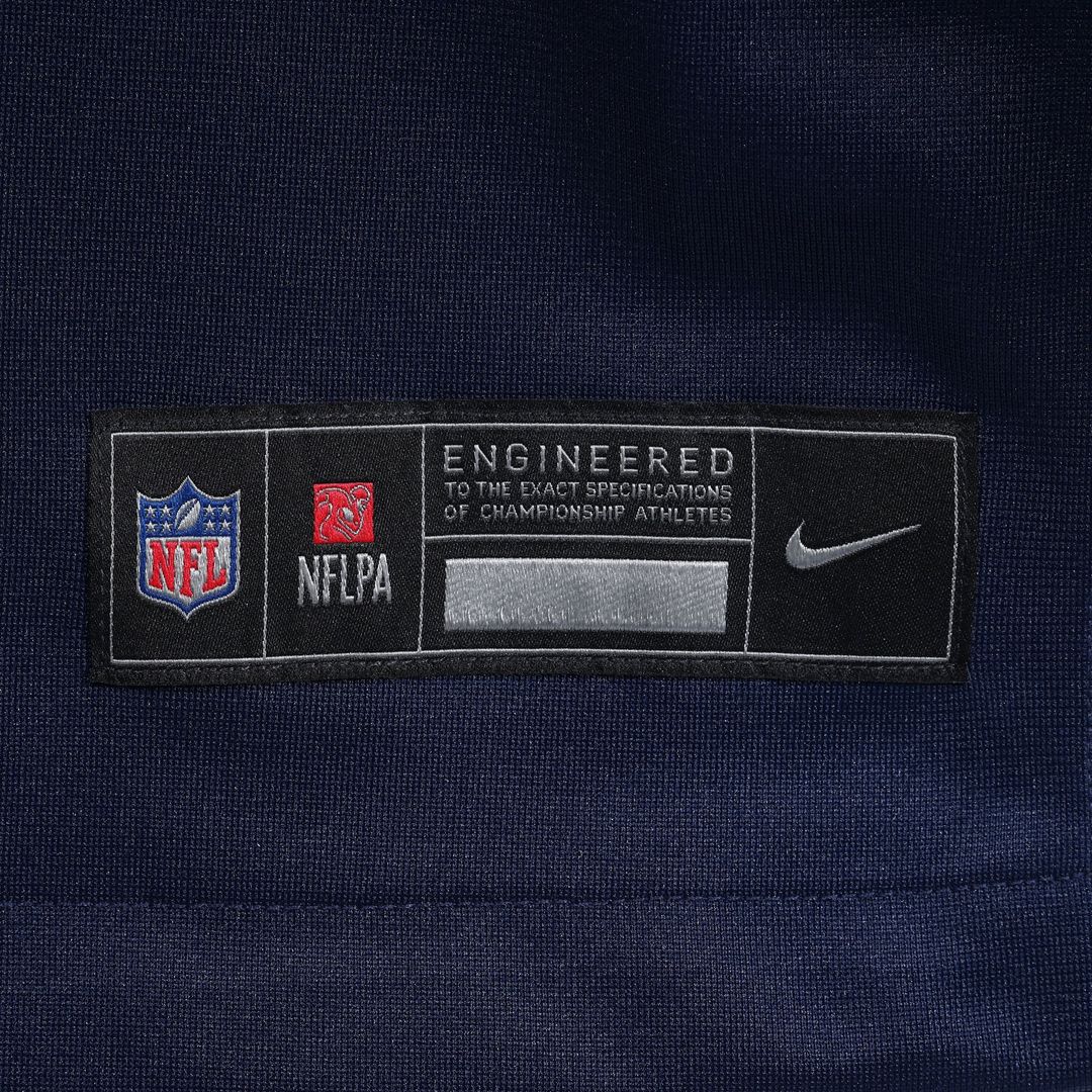 New England Patriots Number 1 Dad Nike Navy Game Jersey