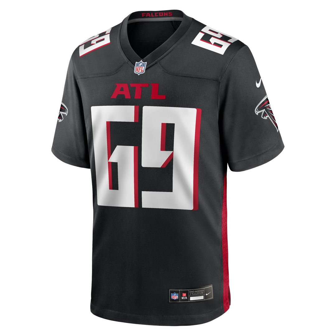 Atlanta Falcons Jack Nelson Nike Black Game Jersey