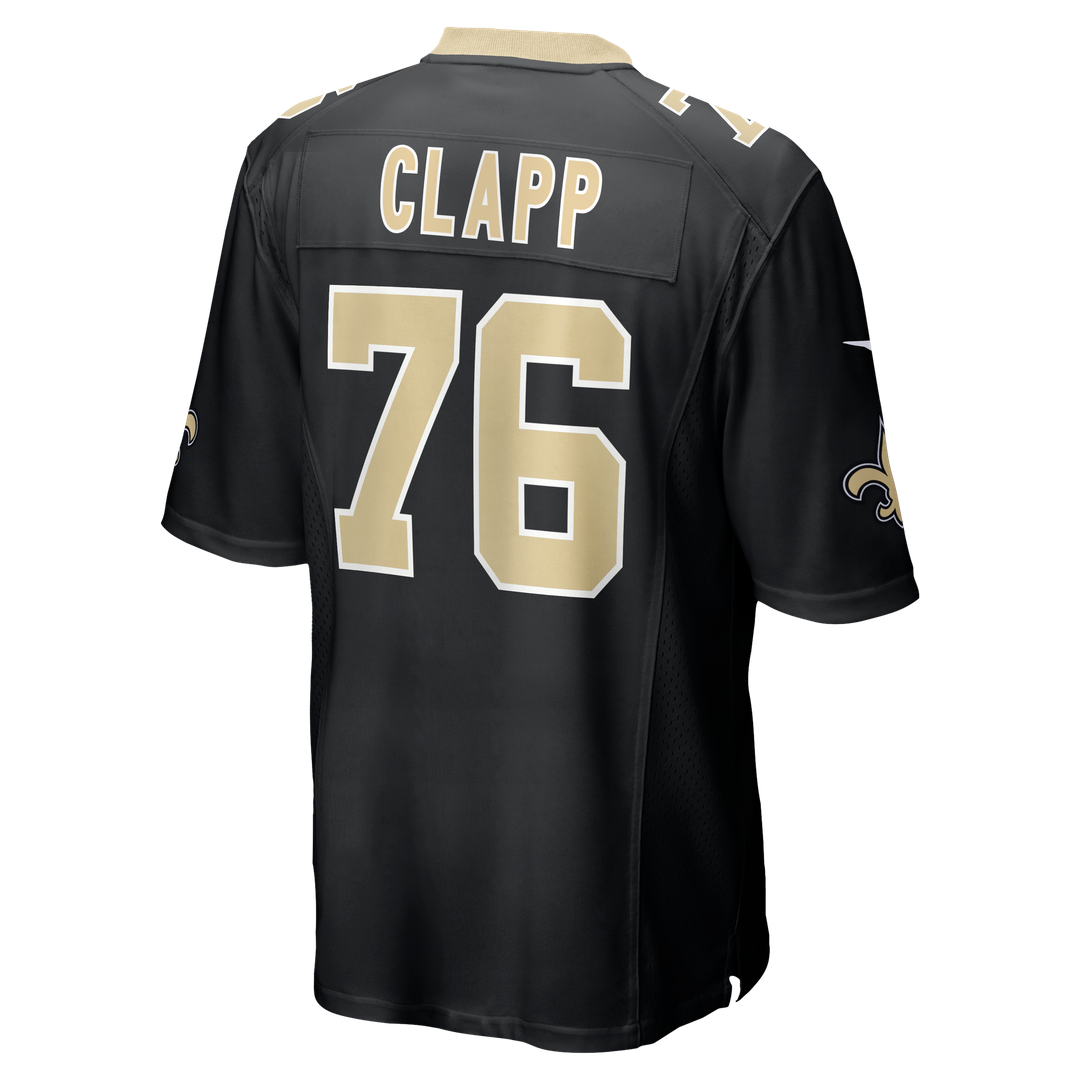 New Orleans Saints Will Clapp Nike Black Game Jersey