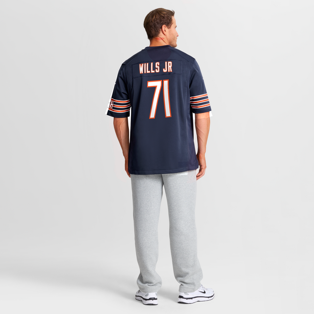 Chicago Bears Jedrick Wills Jr. Nike Navy Game Jersey
