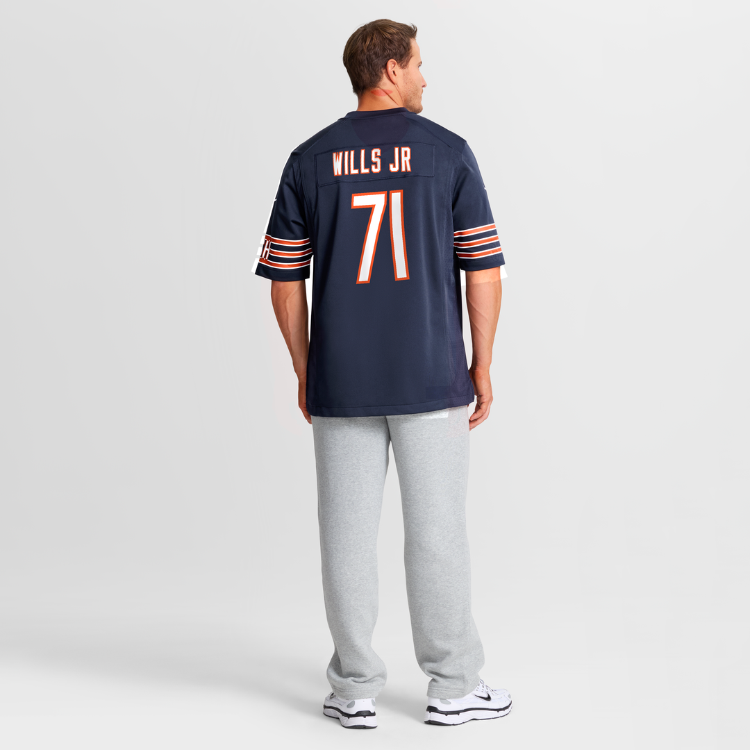 Chicago Bears Jedrick Wills Jr. Nike Navy Game Jersey