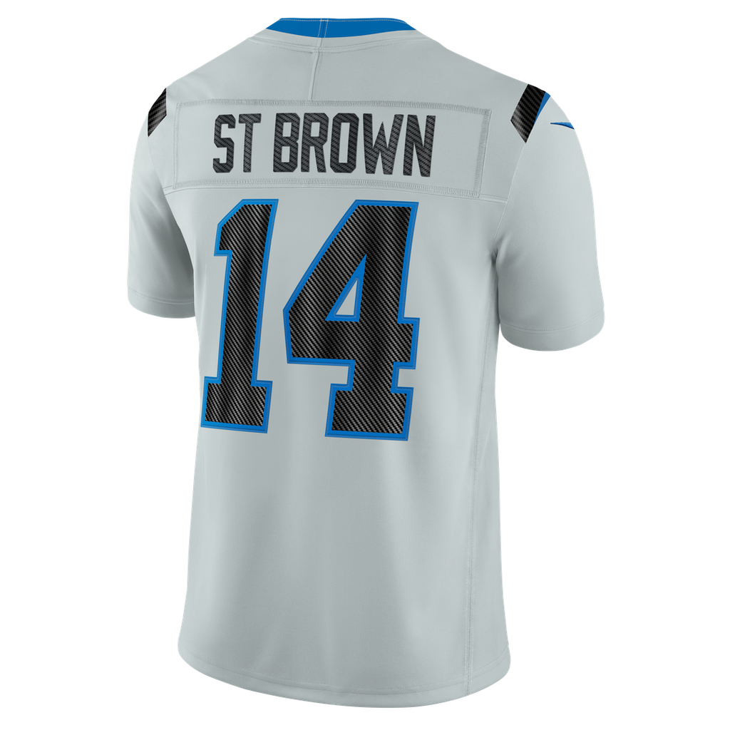 Detroit Lions Amon - Ra St. Brown Nike Silver 2026 Rivalries Collection Stitched Limited Jersey