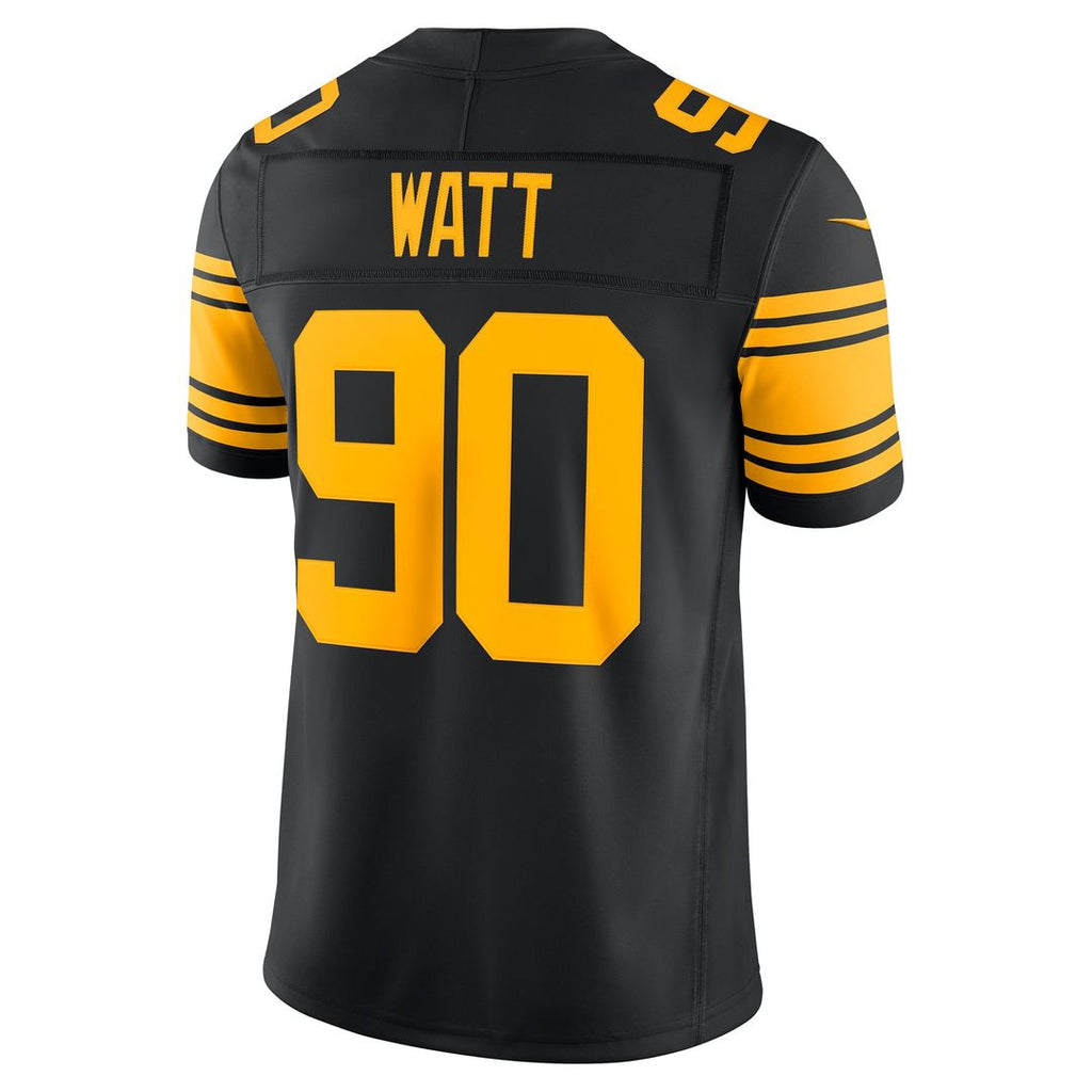 Pittsburgh Steelers T.J. Watt Nike Black Alternate Vapor FUSE Stitched Limited Jersey