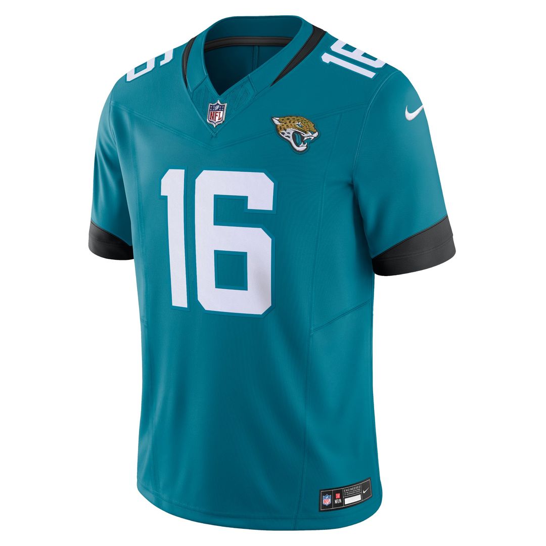Jacksonville Jaguars Trevor Lawrence Nike Teal Vapor FUSE Limited Jersey