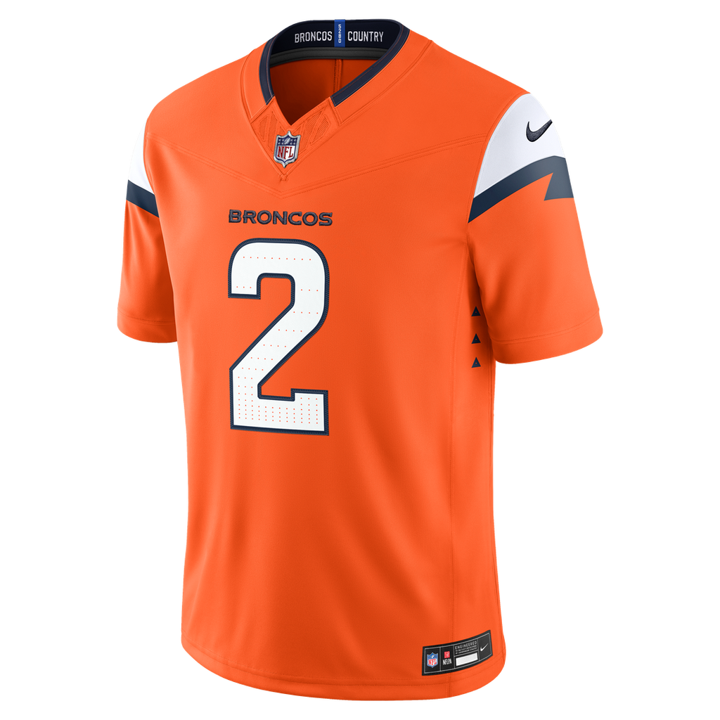 Denver Broncos Pat Surtain II Nike White Vapor FUSE Stitched Limited Jersey