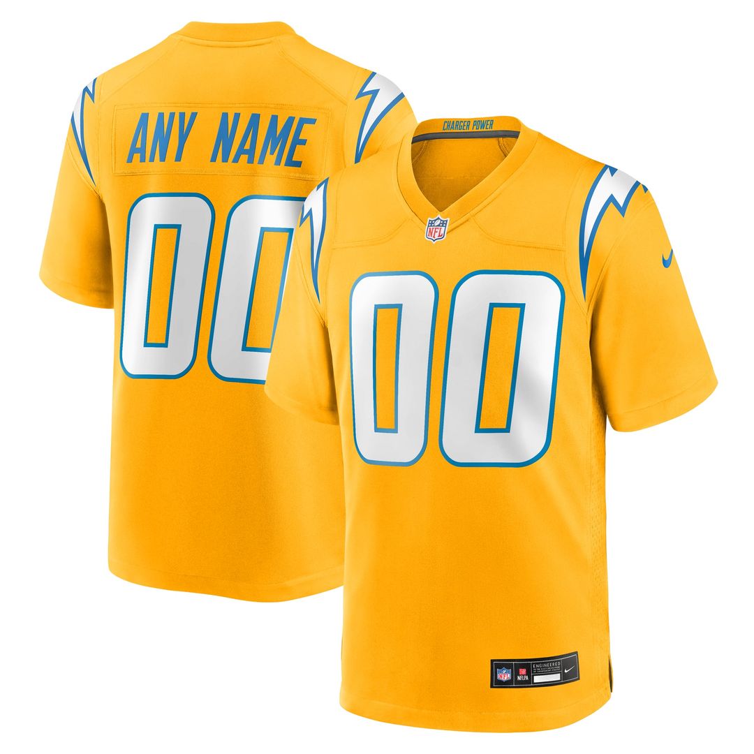 Los Angeles Chargers Nike Powder Blue Custom Jersey