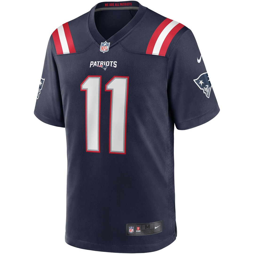 New England Patriots Drew Bledsoe Nike Navy Retired Player Game Jersey