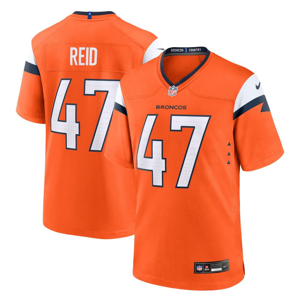 Denver Broncos Karene Reid Nike Orange Game Jersey