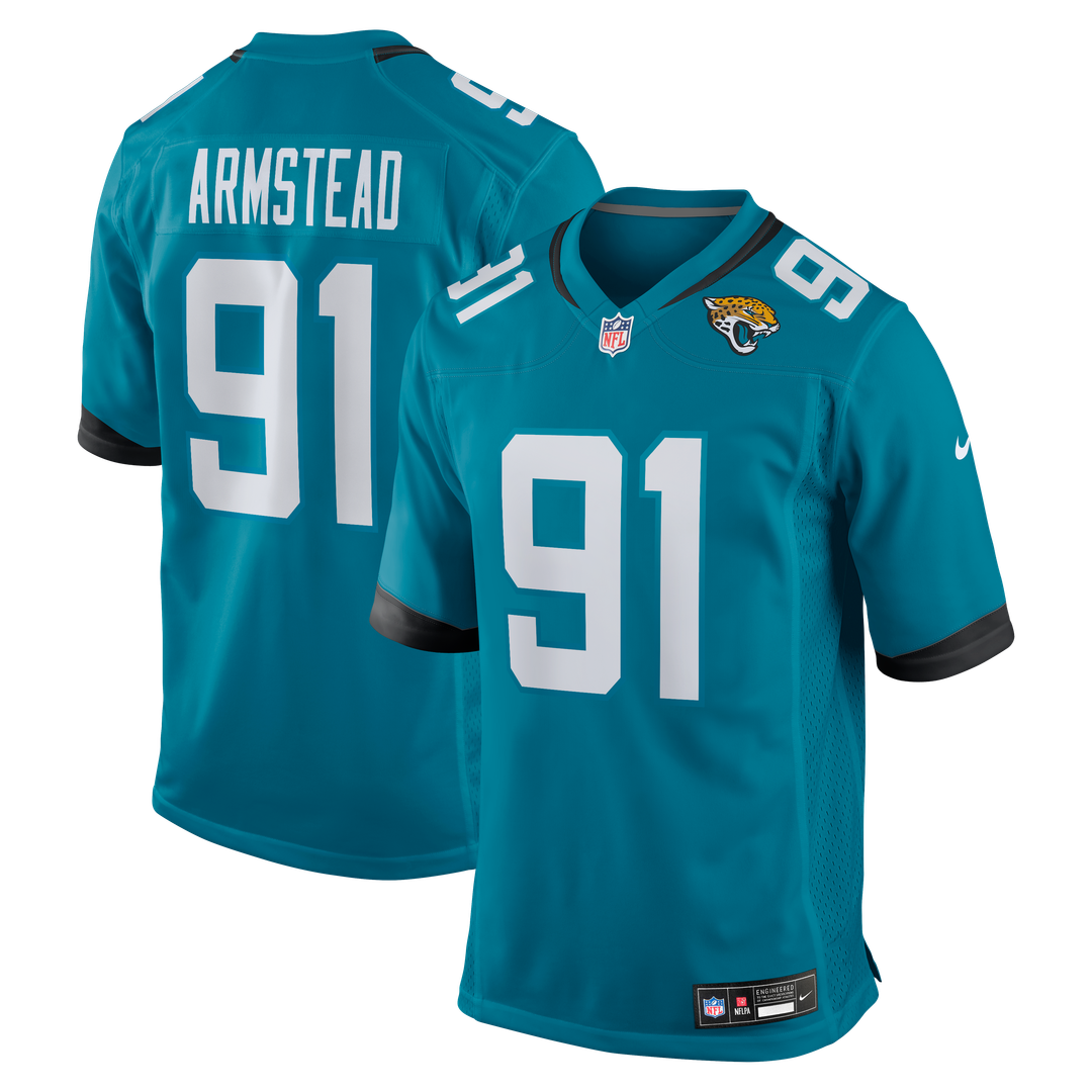 Jacksonville Jaguars Arik Armstead Nike Teal Game Jersey