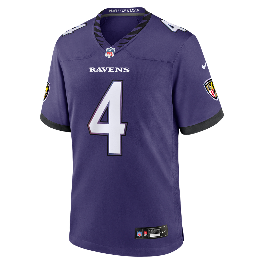 Baltimore Ravens Zay Flowers Nike Purple Game Jersey