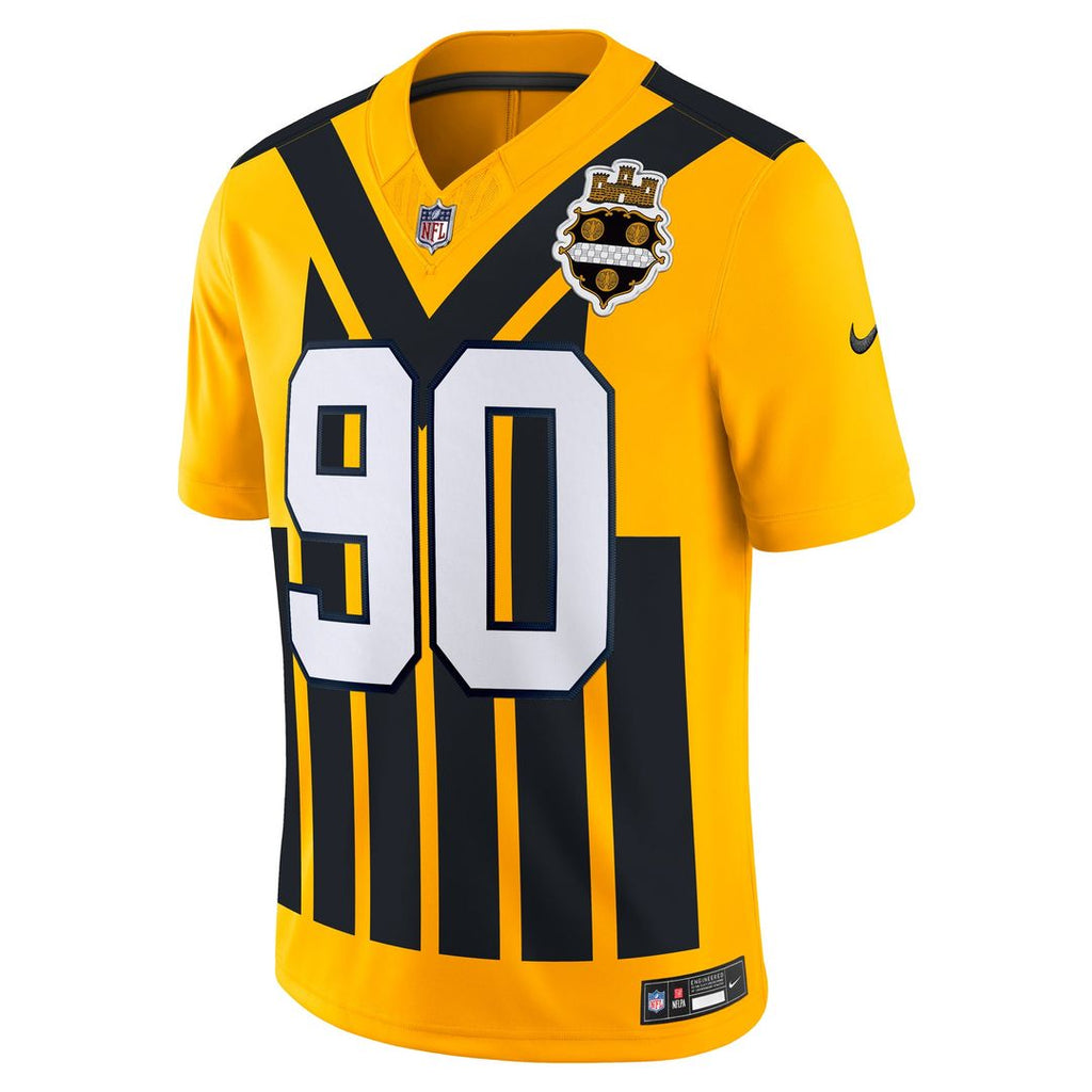 Pittsburgh Steelers T.J. Watt Nike Gold Alternate Vapor FUSE Limited Jersey
