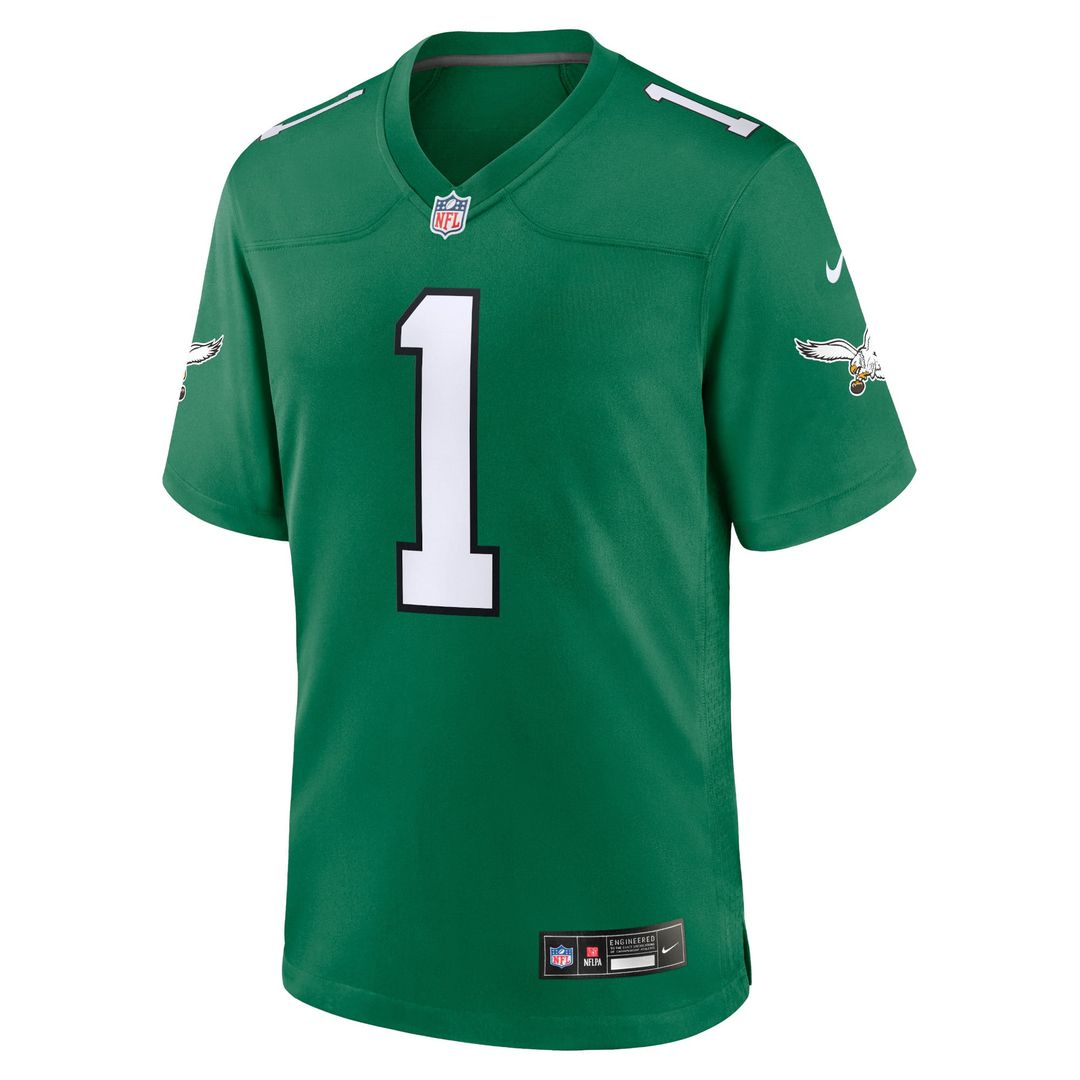 Philadelphia Eagles Jalen Hurts Nike Kelly Green Alternate Game Jersey