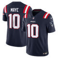 New England Patriots Drake Maye Nike Navy Team Vapor FUSE Stitched Limited Jersey