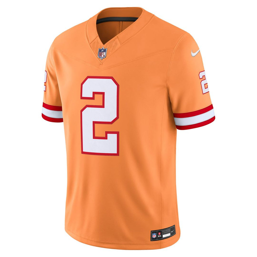 Tampa Bay Buccaneers Emeka Egbuka Nike Creamsicle Alternate Vapor FUSE Stitched Limited Jersey