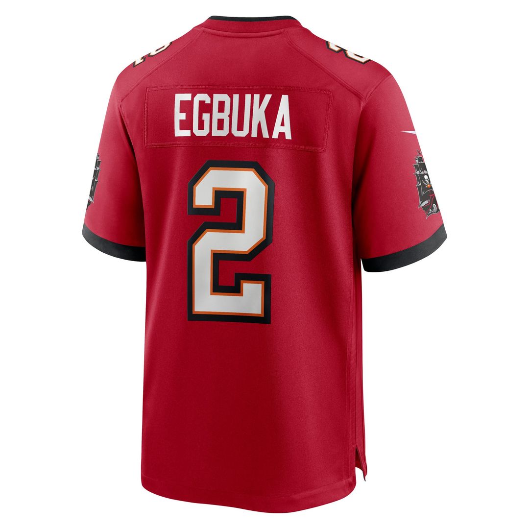 Tampa Bay Buccaneers Emeka Egbuka Nike Pewter Alternate Game Jersey
