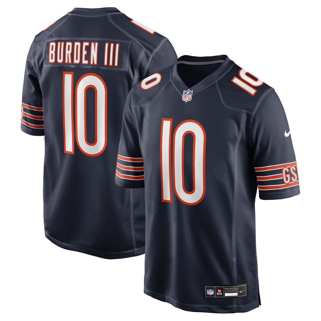 Chicago Bears Luther Burden III Nike Navy Game Jersey