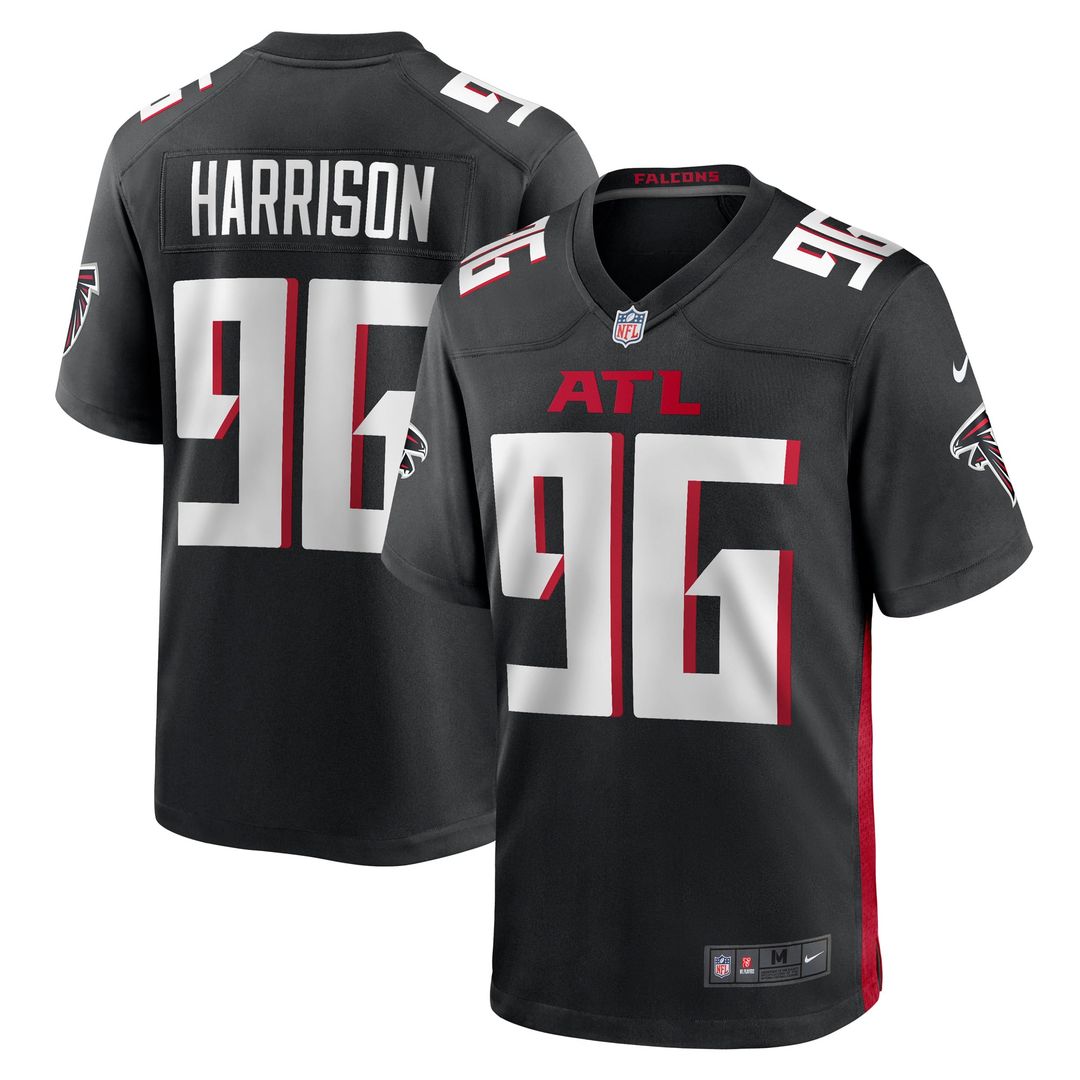 Atlanta Falcons Zach Harrison Nike Black Game Jersey