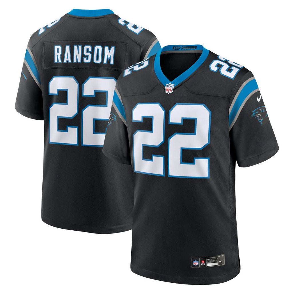 Carolina Panthers Lathan Ransom Nike Black Game Jersey