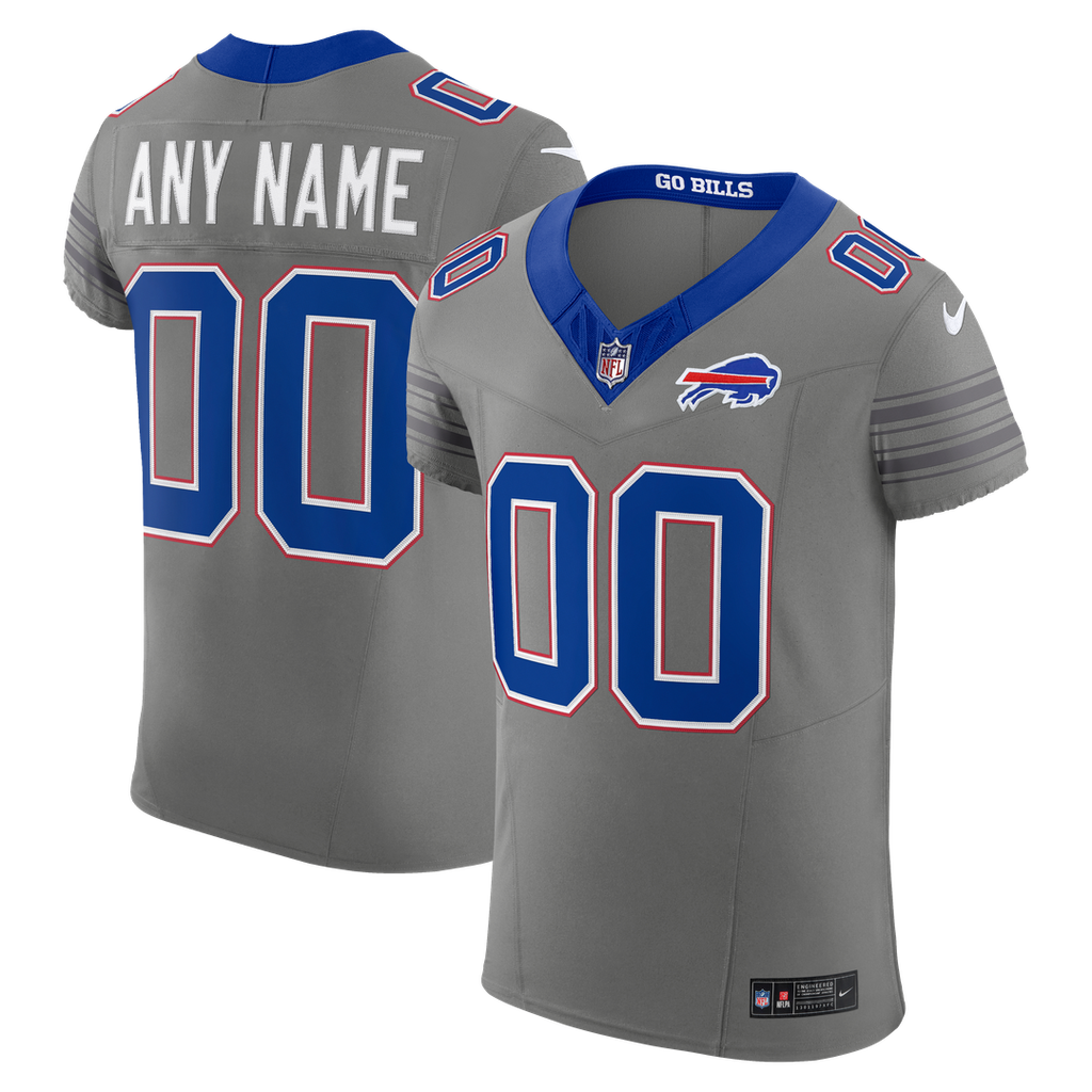 Buffalo Bills Nike Gray Nickel City Vapor FUSE Custom Elite Jersey
