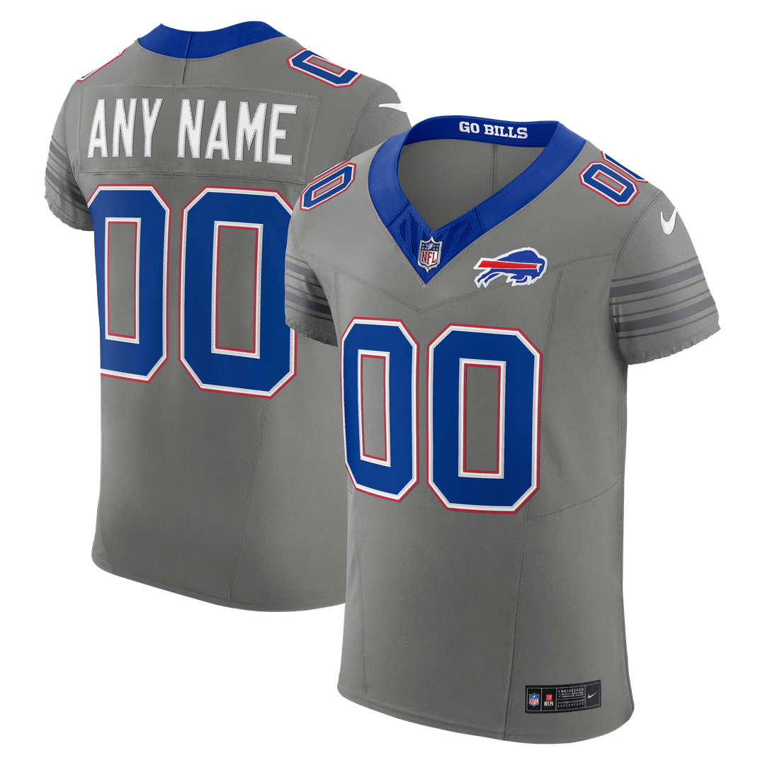 Buffalo Bills Nike Gray Nickel City Vapor FUSE Custom Elite Jersey