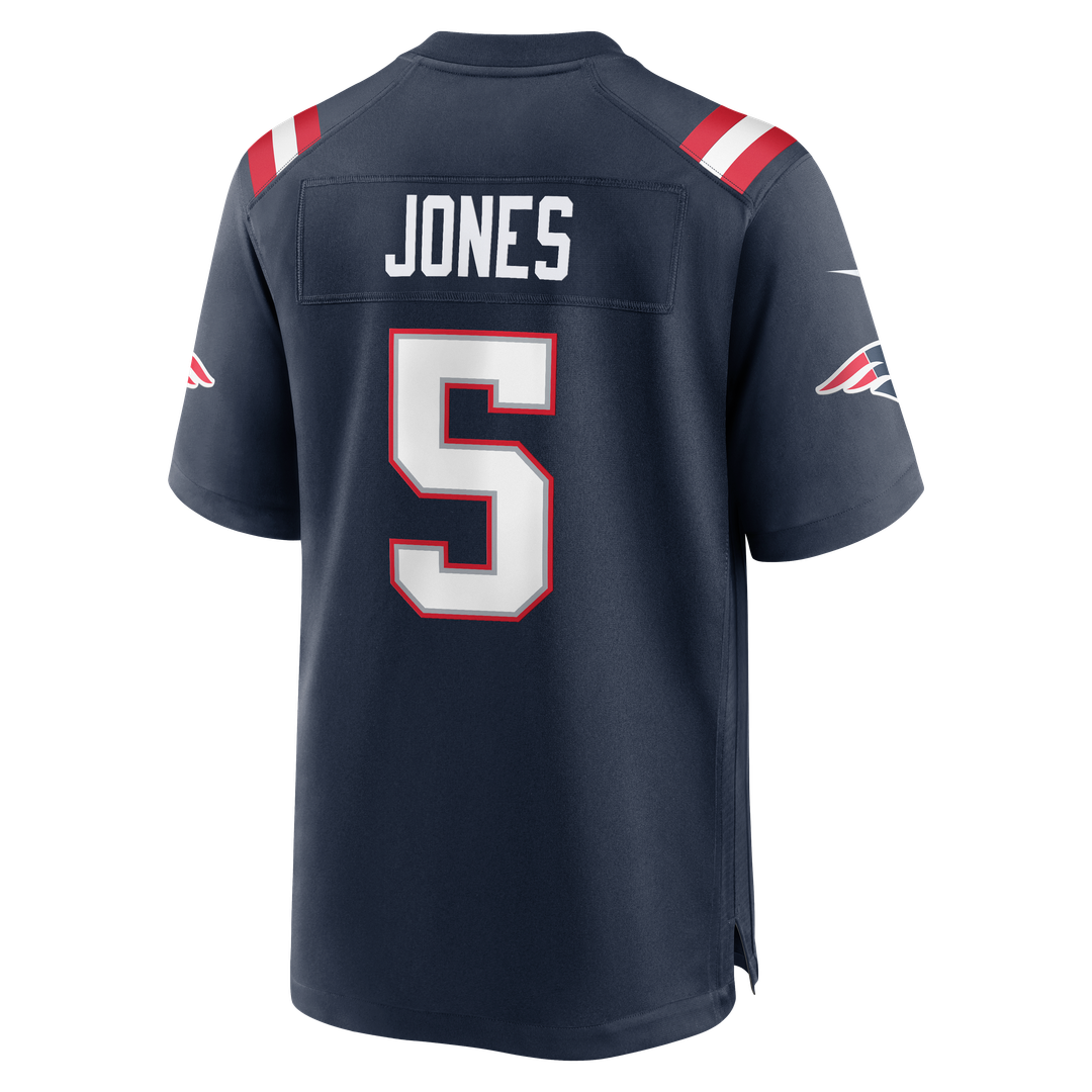 New England Patriots Dre'Mont Jones Nike Navy Game Jersey