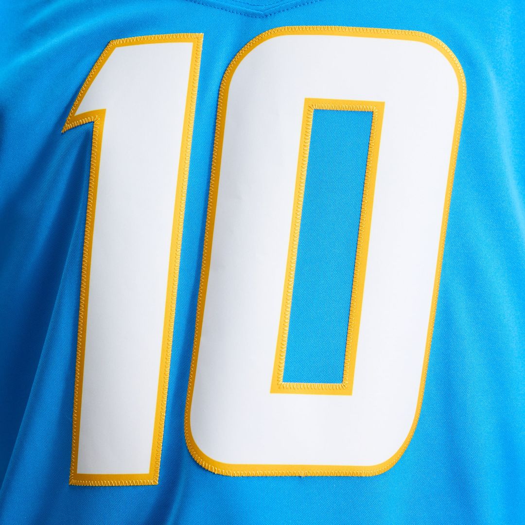 Los Angeles Chargers Justin Herbert Nike Powder Blue Team Vapor FUSE Stitched Limited Jersey