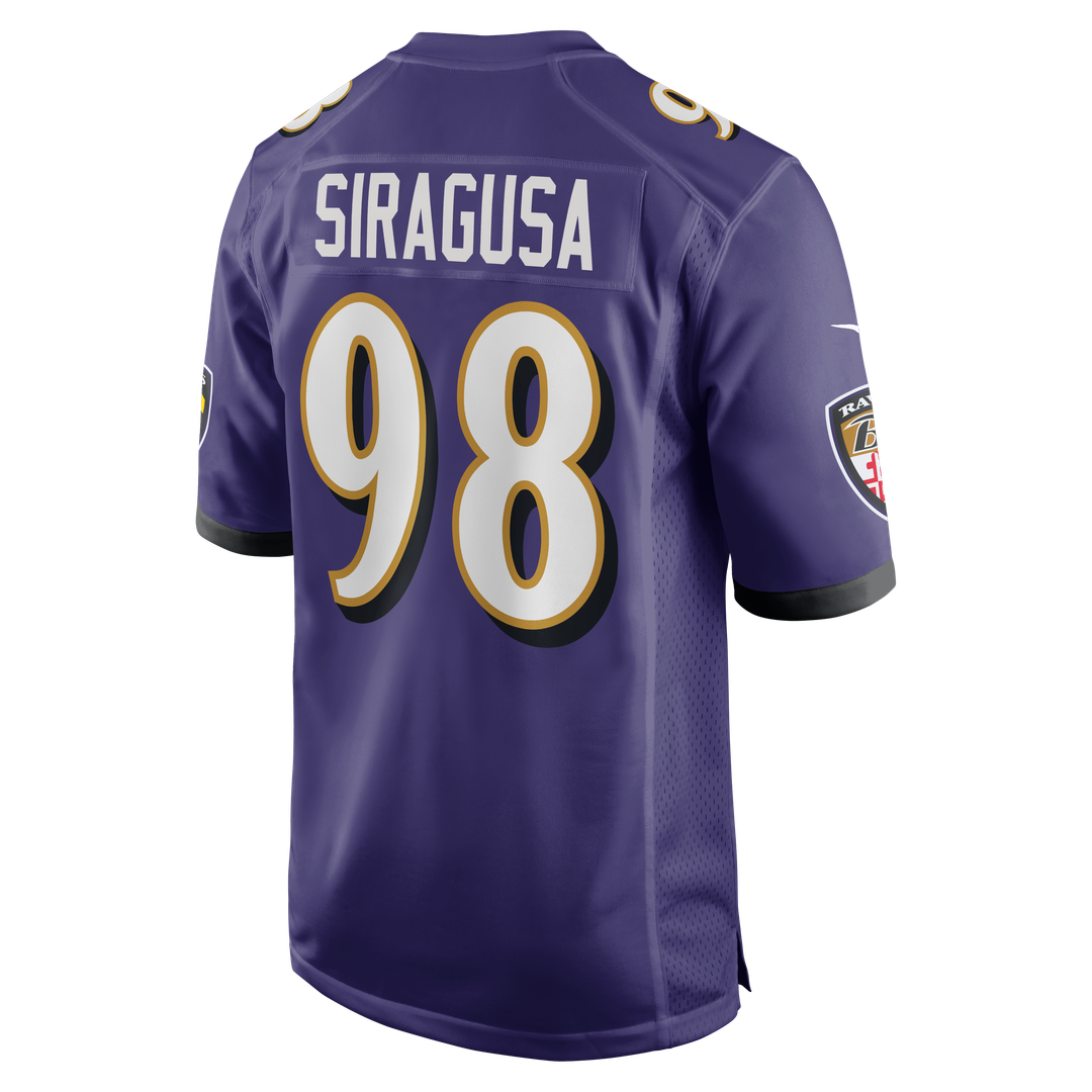 Baltimore Ravens Tony Siragusa Nike Purple Retired Player Game Jersey