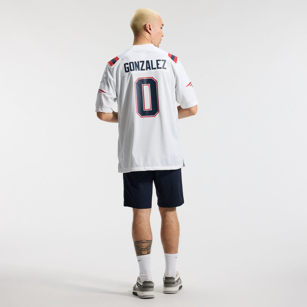 New England Patriots Christian Gonzalez Nike Navy Game Jersey