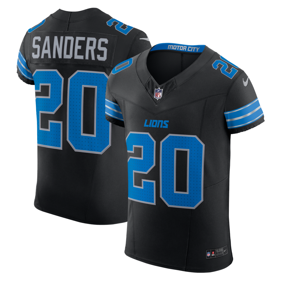 Detroit Lions Barry Sanders Nike Blue Team Vapor FUSE Elite Jersey