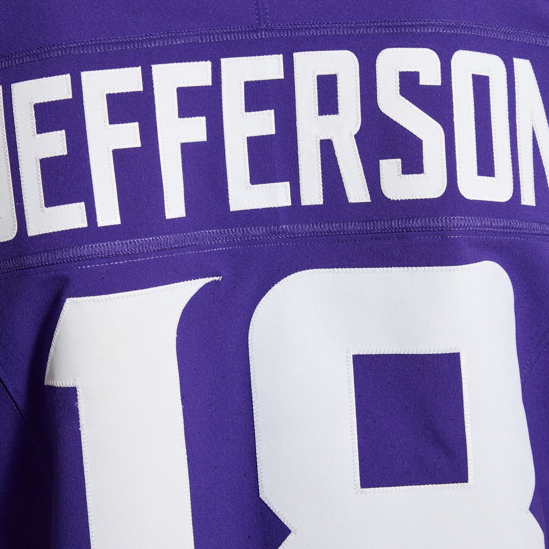 Minnesota Vikings Justin Jefferson Nike Purple Team Vapor FUSE Elite Jersey