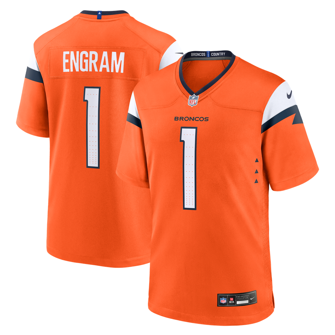 Denver Broncos Evan Engram Nike Orange Game Jersey