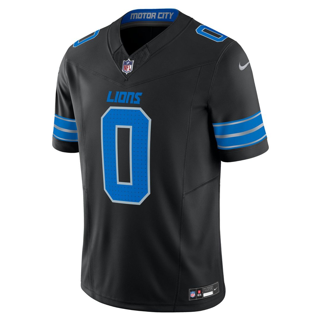 Detroit Lions Jahmyr Gibbs Nike Black 2nd Alternate Vapor FUSE Limited Jersey