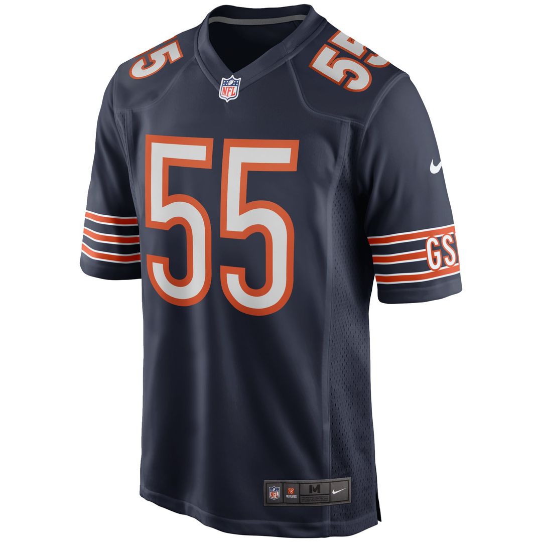Chicago Bears Lance Briggs Nike Navy Retired Player Game Jersey