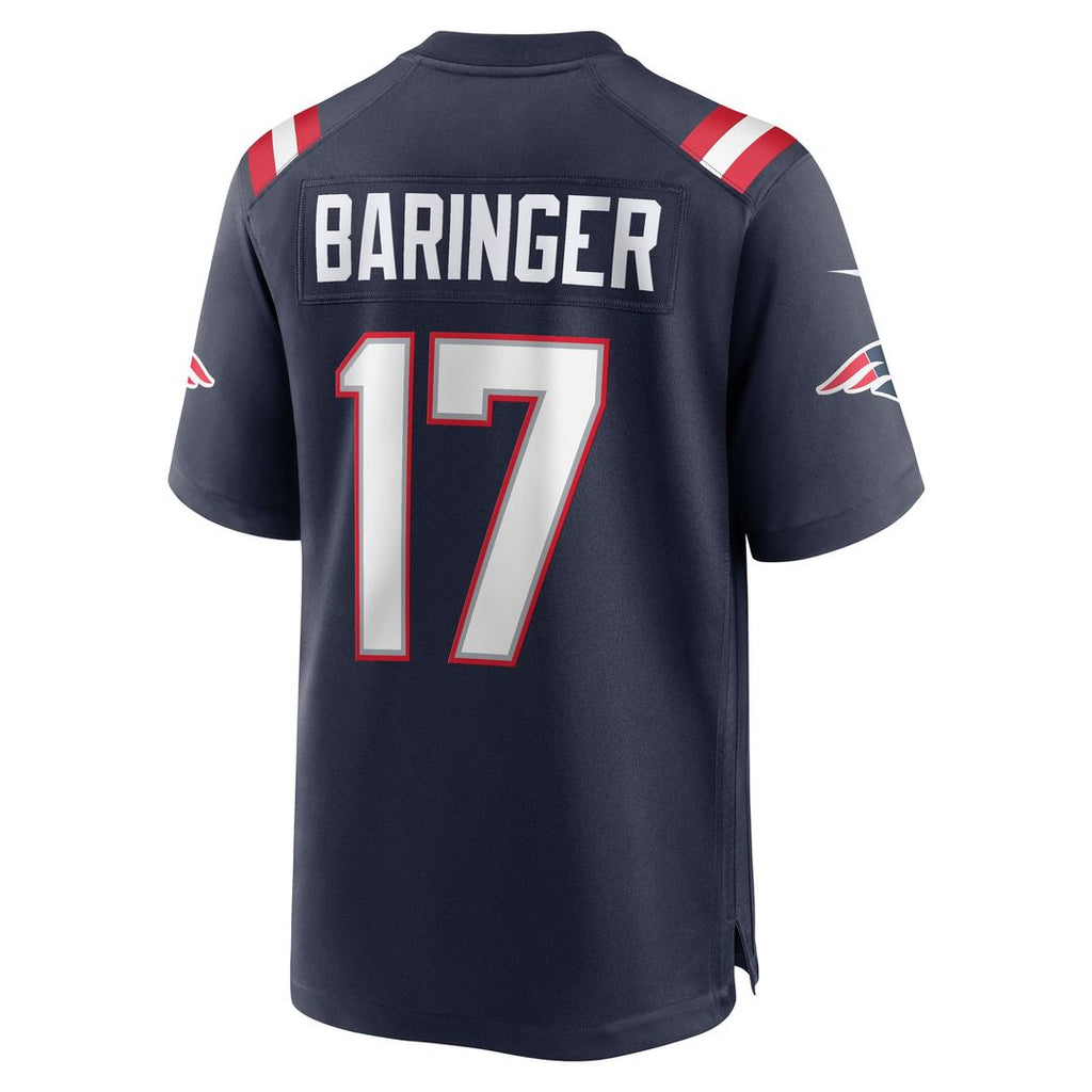 New England Patriots Bryce Baringer Nike Navy Game Jersey