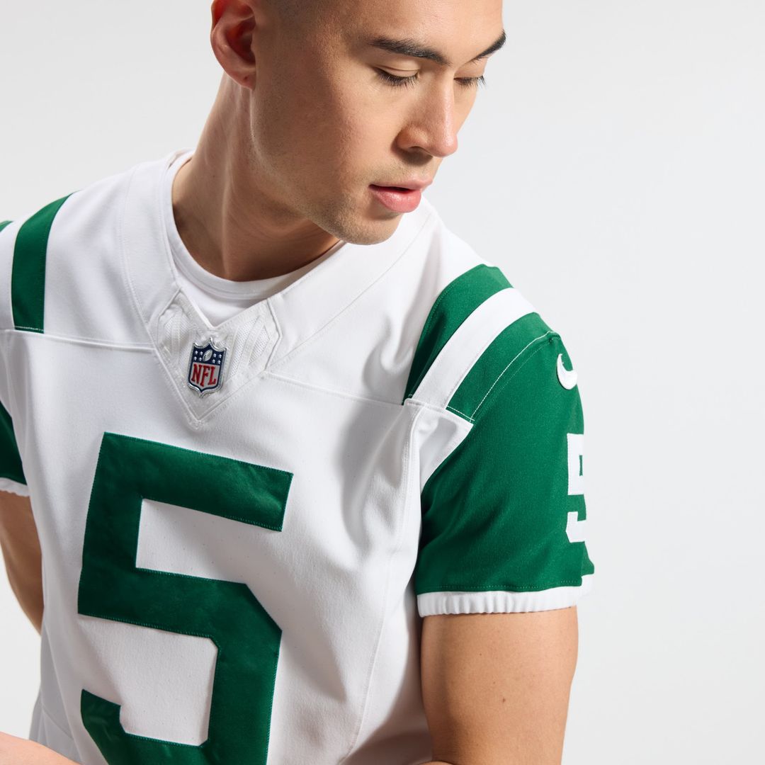 New York Jets Garrett Wilson Nike White Classic Alternate Vapor FUSE Elite Jersey