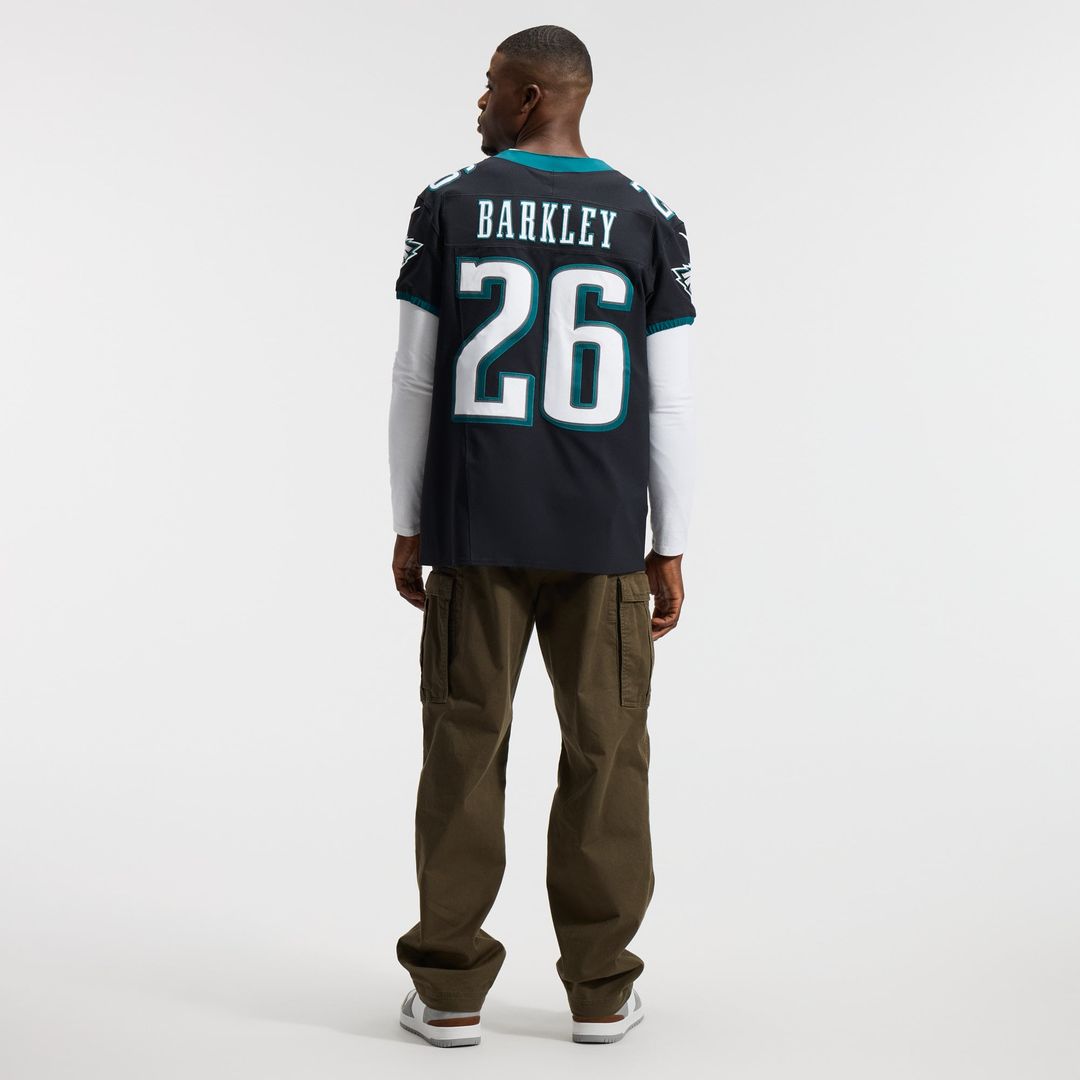Philadelphia Eagles Saquon Barkley Nike Black Alternate Vapor FUSE Elite Jersey