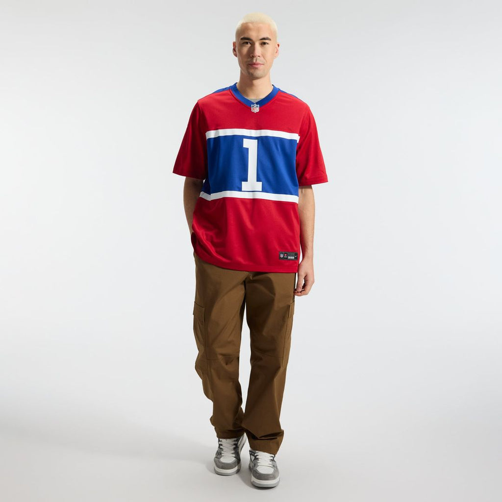 New York Giants Malik Nabers Nike Royal Game Jersey