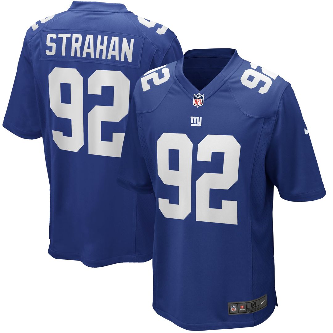 New York Giants Michael Strahan Nike Royal Retired Player Game Jersey
