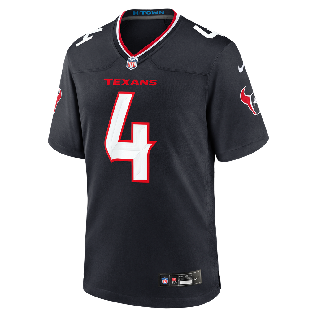 Houston Texans Woody Marks Nike Navy Game Jersey
