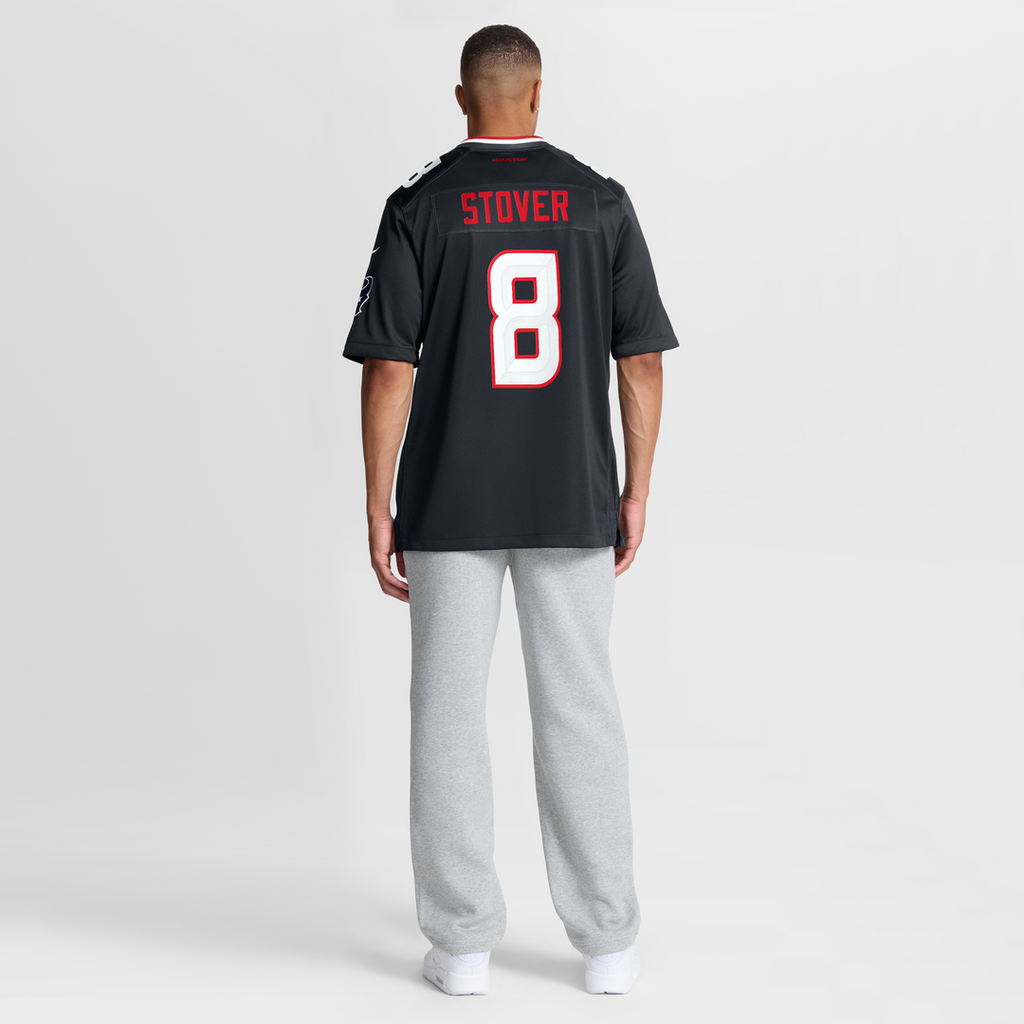 Houston Texans Cade Stover Nike Navy Game Jersey