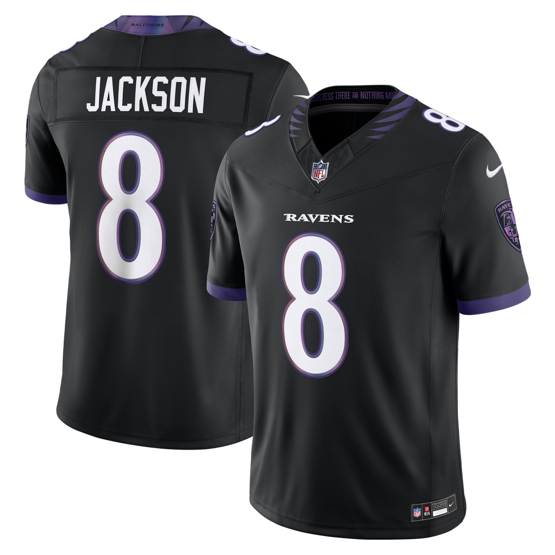 Baltimore Ravens Lamar Jackson Nike Purple Team Vapor FUSE Stitched Limited Jersey