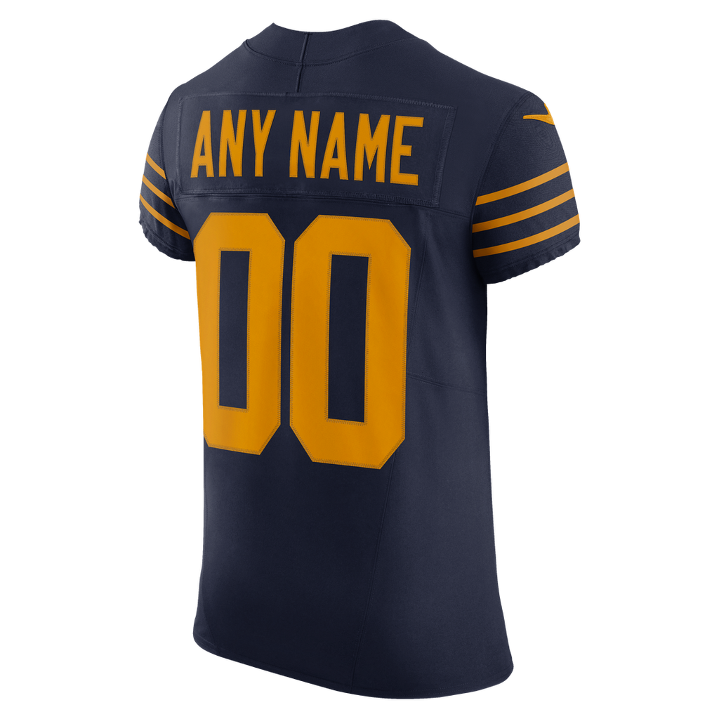 Green Bay Packers Nike Navy Alternate Vapor FUSE Elite Custom Jersey