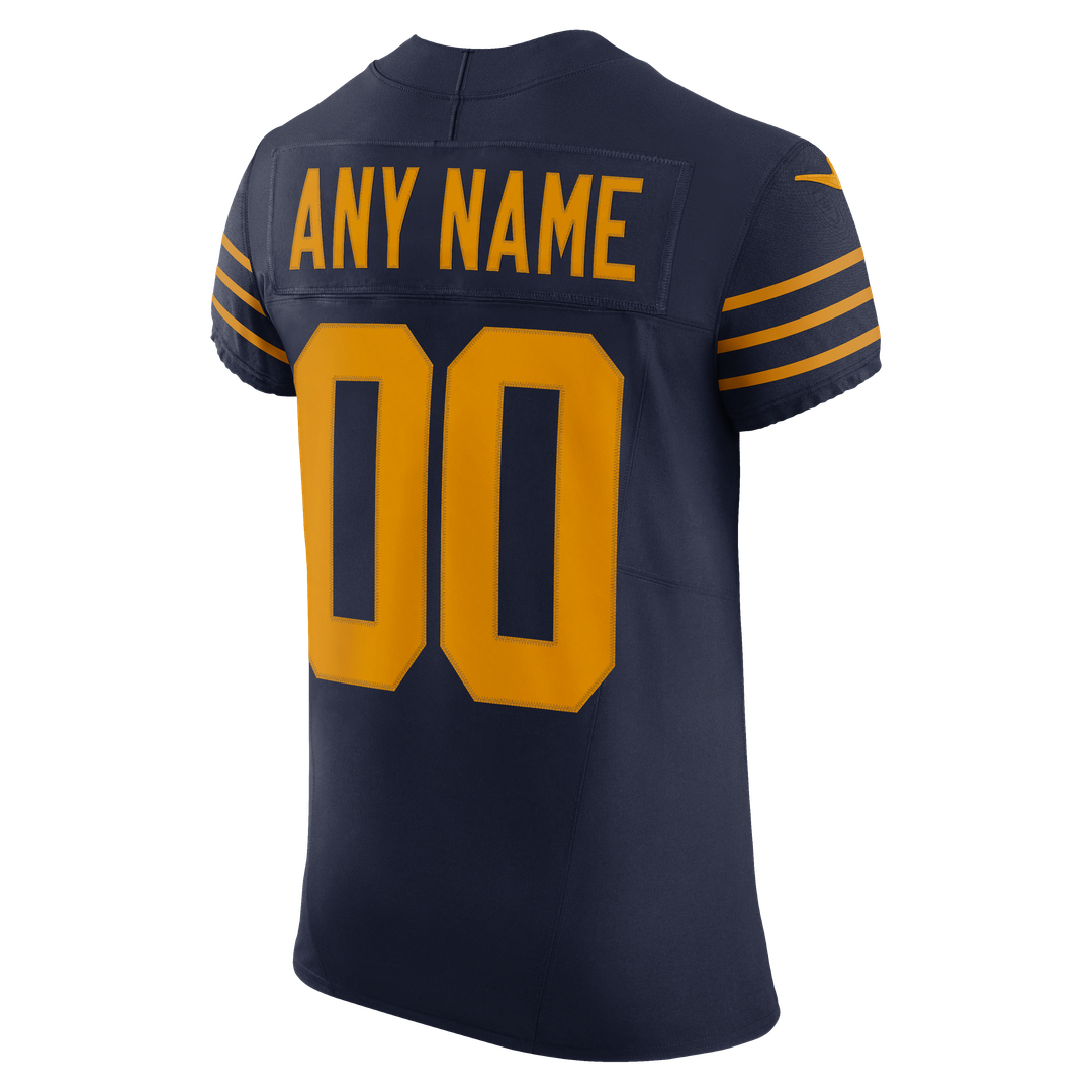 Green Bay Packers Nike Navy Alternate Vapor FUSE Elite Custom Jersey