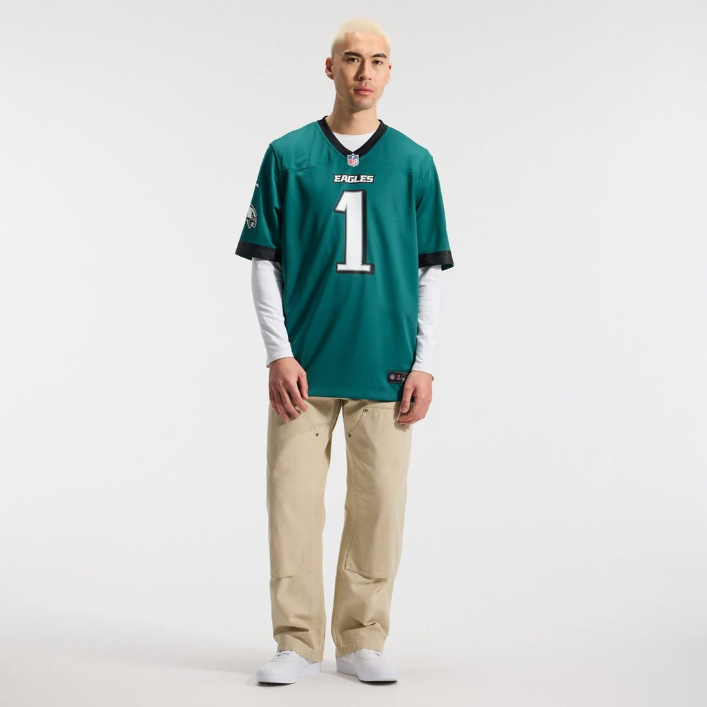 Philadelphia Eagles Jalen Hurts Nike Midnight Green Game Jersey