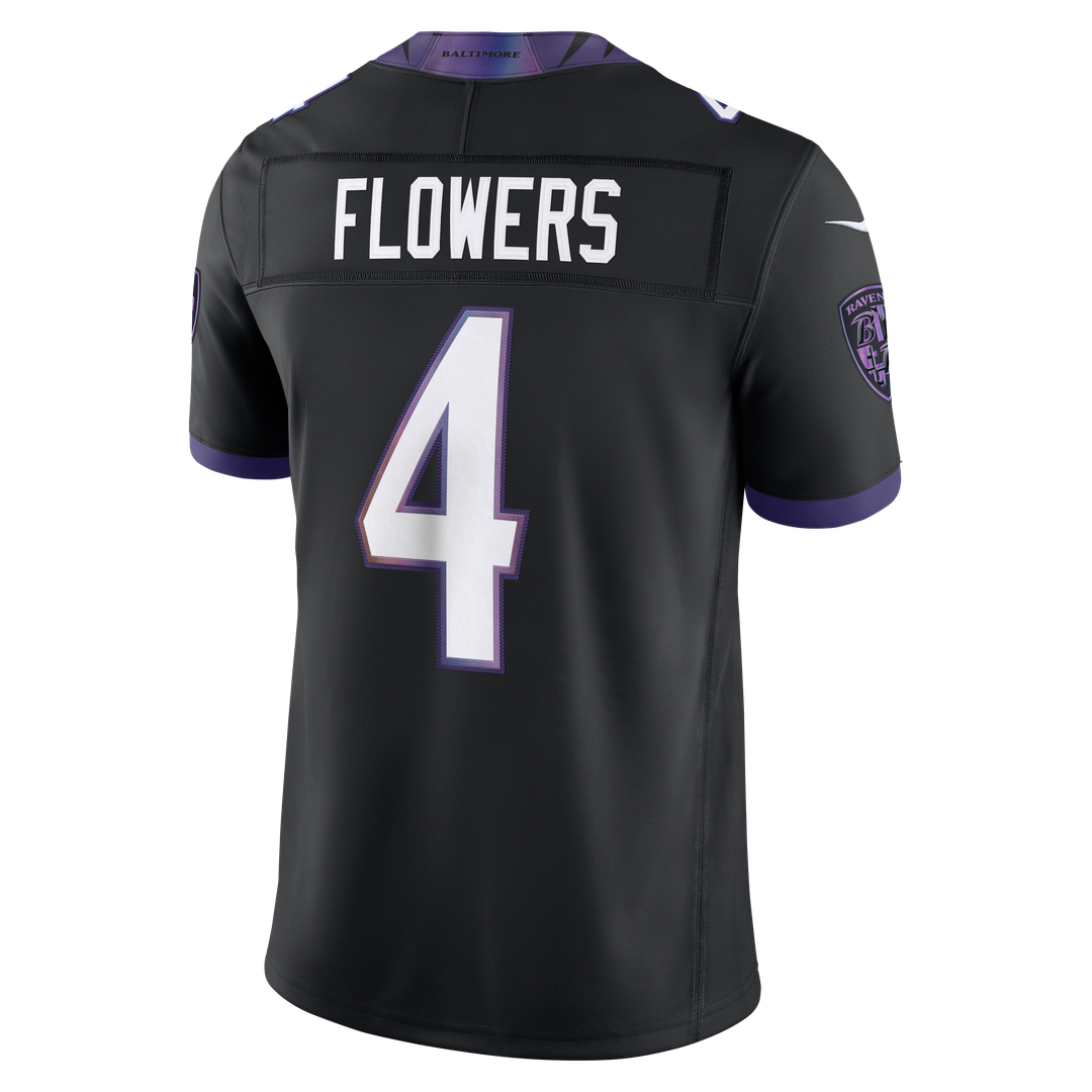 Baltimore Ravens Zay Flowers Nike Black Alternate Alternate Vapor FUSE Stitched Limited Jersey