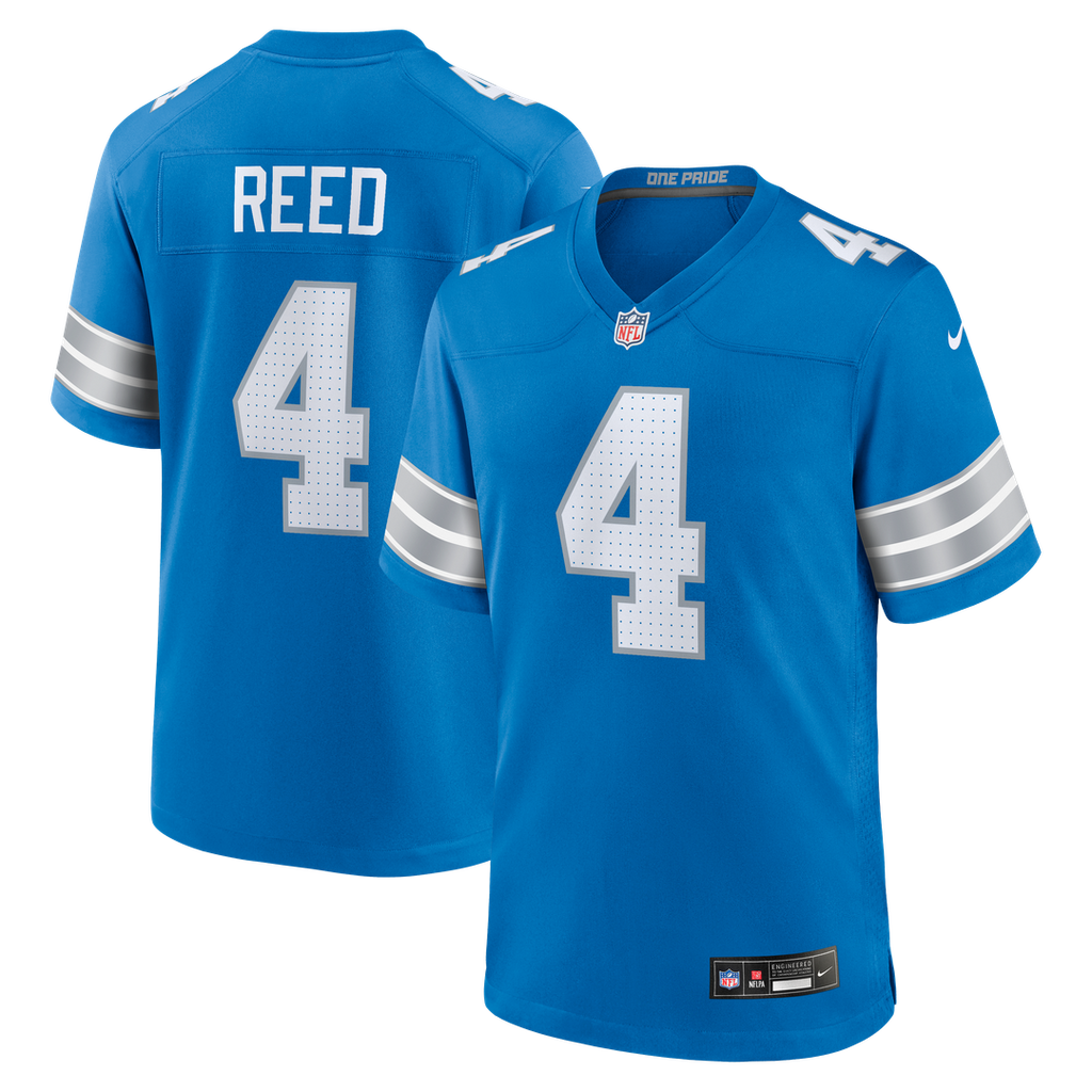Detroit Lions D.J. Reed Nike Blue Game Jersey