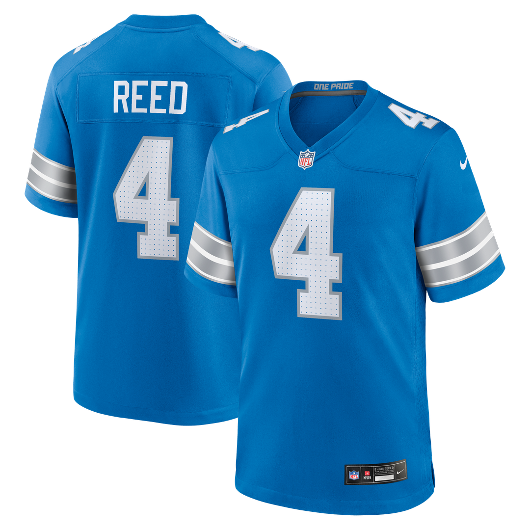 Detroit Lions D.J. Reed Nike Blue Game Jersey